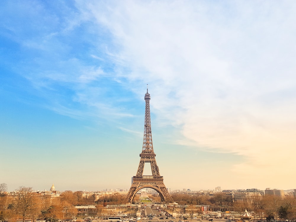 Eiffel Tower at golden hour